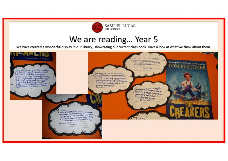 We are reading... Year 5